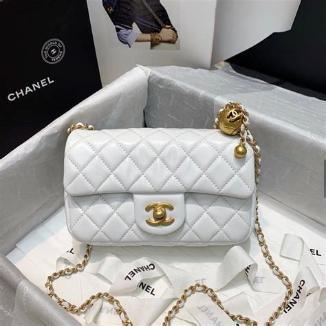 White Chanel bag